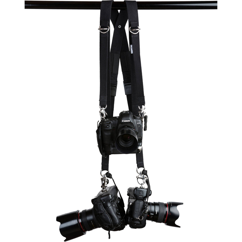 HoldFast Gear MoneyMaker Two-Camera Swagg Harness (Black, Cotton Canvas)