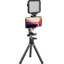 Robus RCTT-200 Carbon Fiber Tabletop Tripod with SPCS-001 Smartphone Tripod Adapter Kit