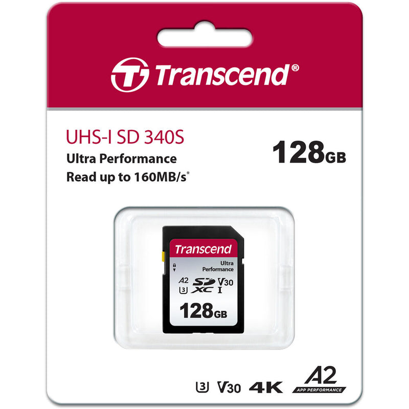 Transcend 128GB 340S UHS-I A2 SDXC Card