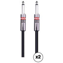 Monster Cable Prolink Classic Series 1/4" Male to 1/4" Male Speaker Cable (12', 2-Pack)