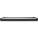 My Custom Shop 16-Port Recessed 75-Ohm BNC Feed-Through Patch Panel with Rear Lacing Bar (1 RU)