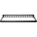 My Custom Shop 16-Port Recessed 75-Ohm BNC Feed-Through Patch Panel with Rear Lacing Bar (1 RU)