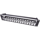 My Custom Shop 32-Port Unloaded Rack Panel with Rear Lacing Bar (2 RU)