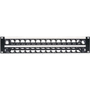 My Custom Shop 32-Port Unloaded Rack Panel with Rear Lacing Bar (2 RU)