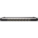 My Custom Shop 8-Port HDMI 2.0 Feed-Through Patch Bay with Rear Lacing Bar (1 RU)