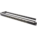 My Custom Shop 8-Port HDMI 2.0 Feed-Through Patch Bay with Rear Lacing Bar (1 RU)