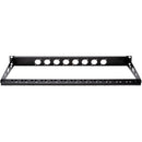 My Custom Shop 8-Port Unloaded Rack Panel with Rear Lacing Bar (1 RU)