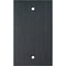 My Custom Shop Single-Gang Blank Wall Plate (Black Anodized Aluminum)