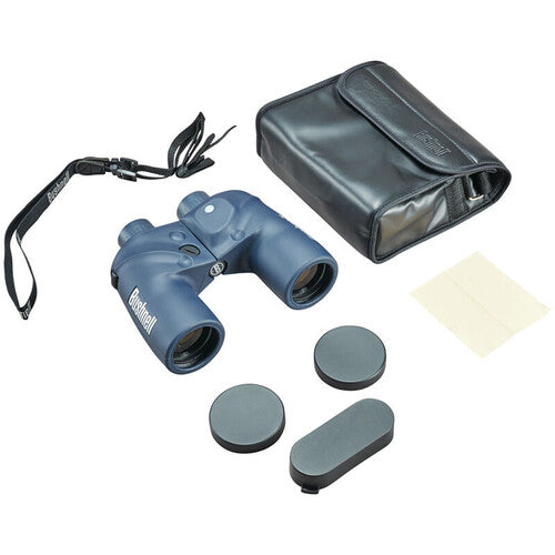 Bushnell 7x50 Marine Binoculars with Compass (Blue)