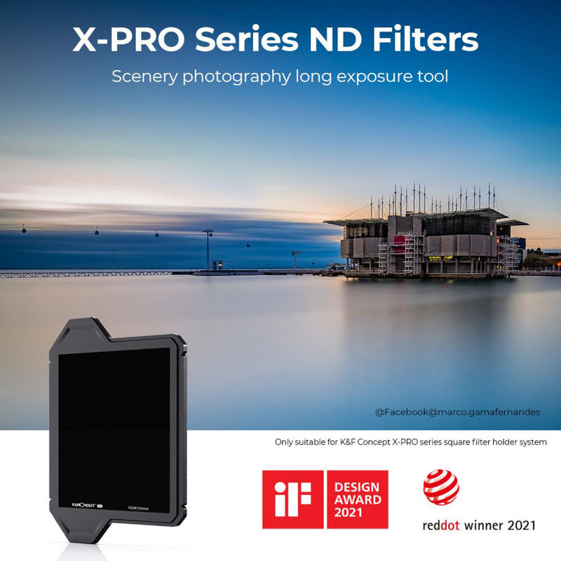 K&F Concept X-Pro Square ND Filter with Frame (100 x 100, 10-Stop)