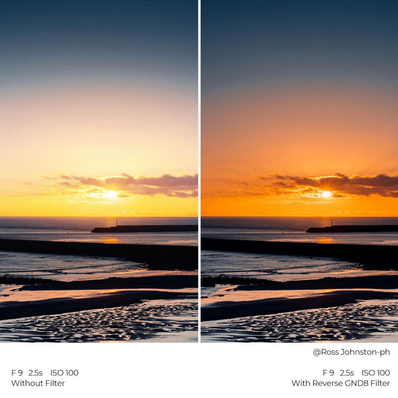 K&F Concept X-PRO Square Reverse Graduated ND Filter with Frame (100 x 150mm, 3-Stop)