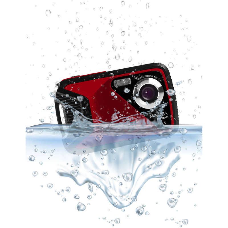 Minolta MN30WP Waterproof Digital Camera (Red)