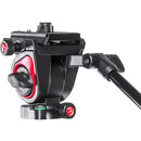 CAME-TV 801A Aluminum Video Tripod with Fluid Head