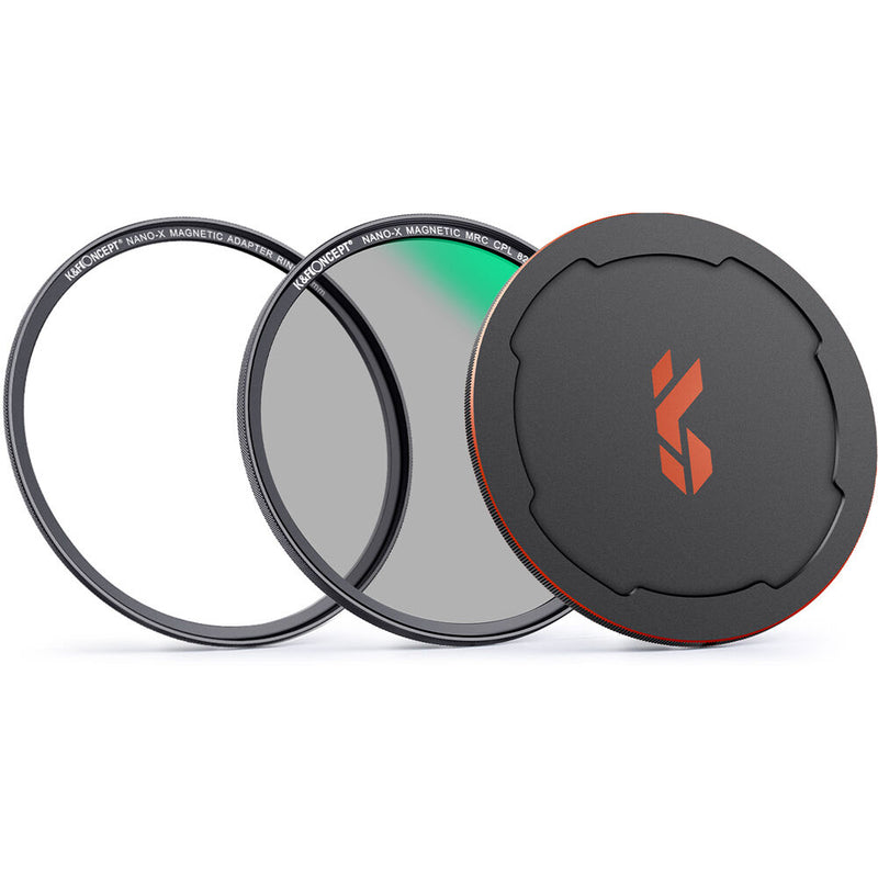 K&F Concept Nano-X Magnetic CPL Filter with Adapter Ring & Lens Cap (49mm)