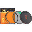 K&F Concept Nano-X Magnetic CPL Filter with Adapter Ring & Lens Cap (49mm)