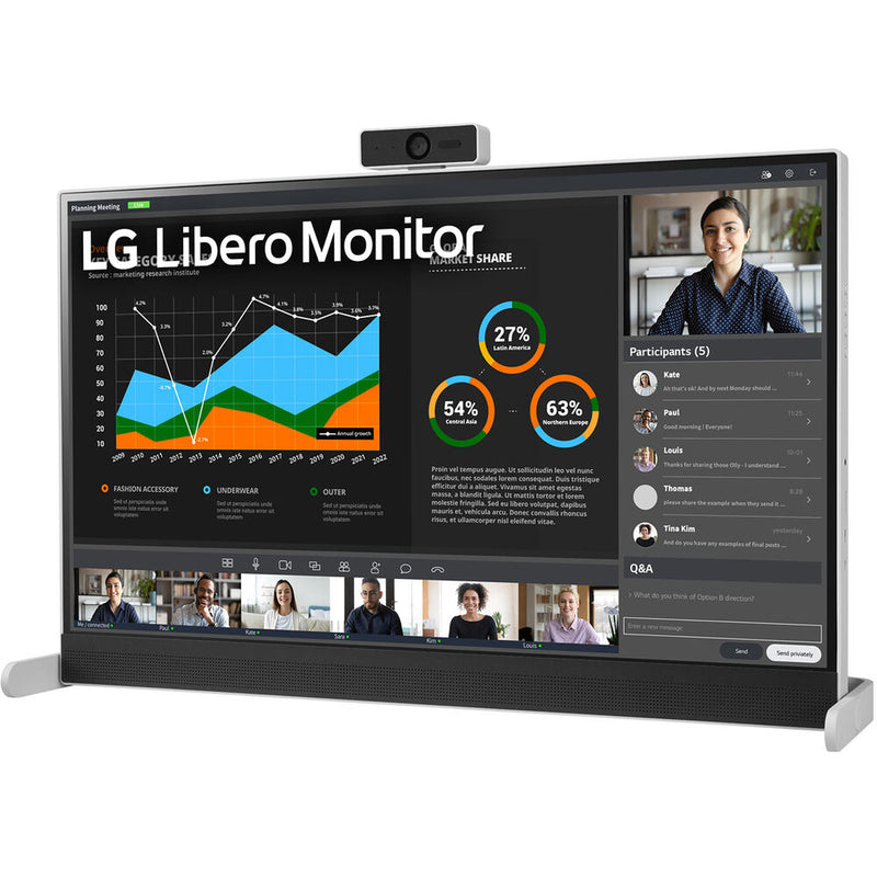 LG 27BQ70QC-S 27" 1440p HDR Libero Monitor