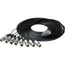 Sescom Analog 25-Pin D-Sub Male to 8 XLR Female Cable (10')