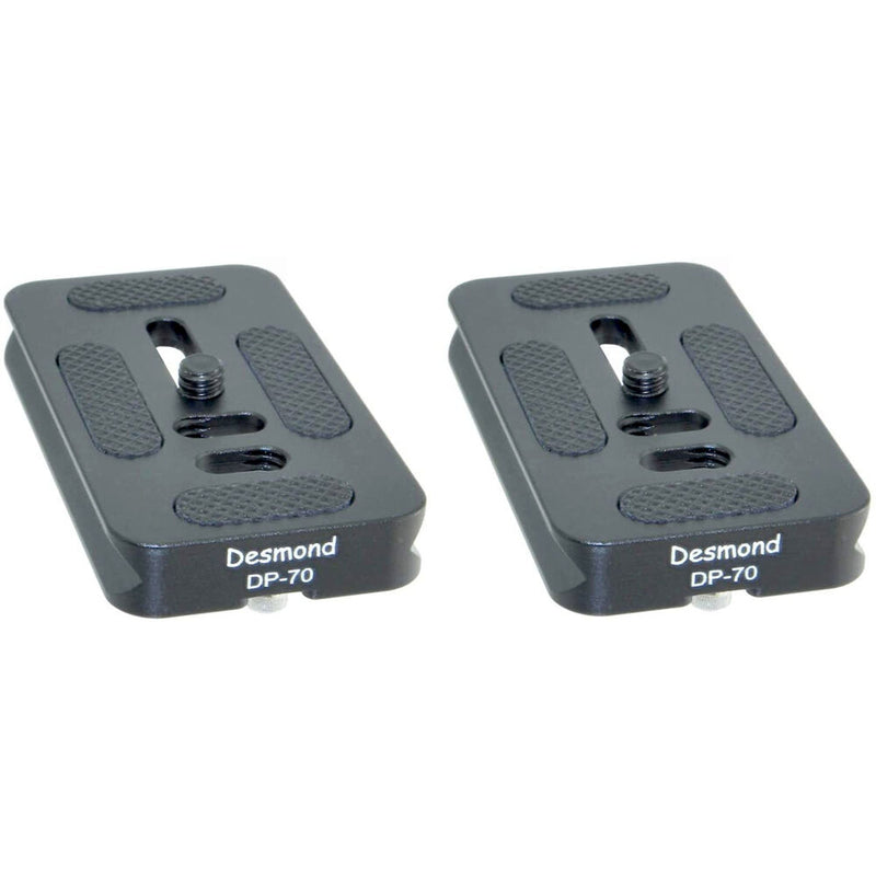 Desmond DP-70 70mm Arca-Type Quick Release Plate (2-Pack)