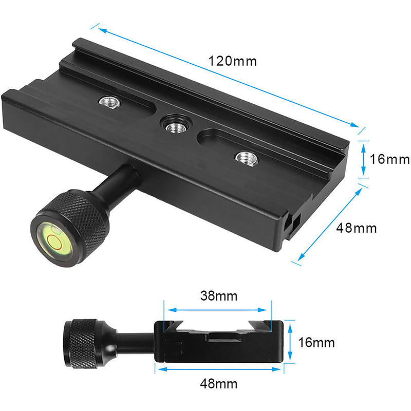 CAMVATE Arca-Swiss Style Quick Release Clamp Baseplate (4.7")