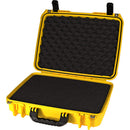 Seahorse 710CC Computer Case with Plastic Keyed Locks (Foam, Safety Yellow)