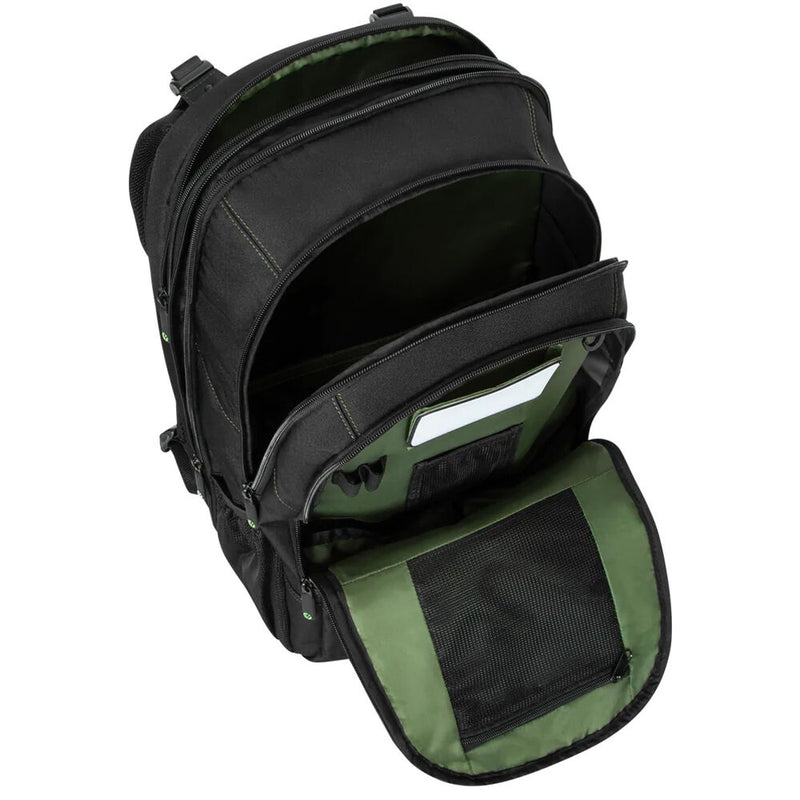 Targus 17" Spruce EcoSmart Backpack (Black / Green Accents)