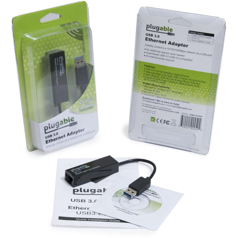 Plugable USB-A 3.0 to Gigabit Ethernet Adapter