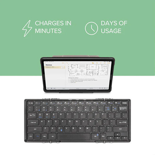 Plugable Full-Size Folding Bluetooth Keyboard with Case