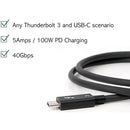 Plugable Thunderbolt 3 Cable (40 Gb/s, 2.6')
