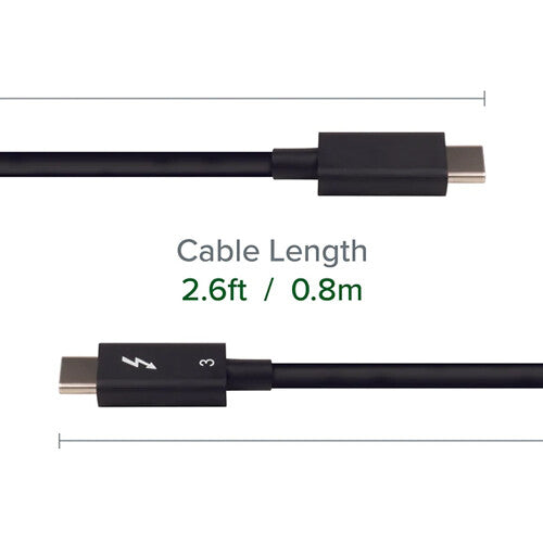 Plugable Thunderbolt 3 Cable (40 Gb/s, 2.6')