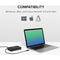 Plugable 7-Port USB-A 2.0 Hub with 60W Power Adapter and BC 1.2 Charging