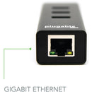 Plugable 3-Port USB 3.2 Gen 1 Hub with Gigabit Ethernet