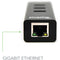 Plugable 3-Port USB 3.2 Gen 1 Hub with Gigabit Ethernet