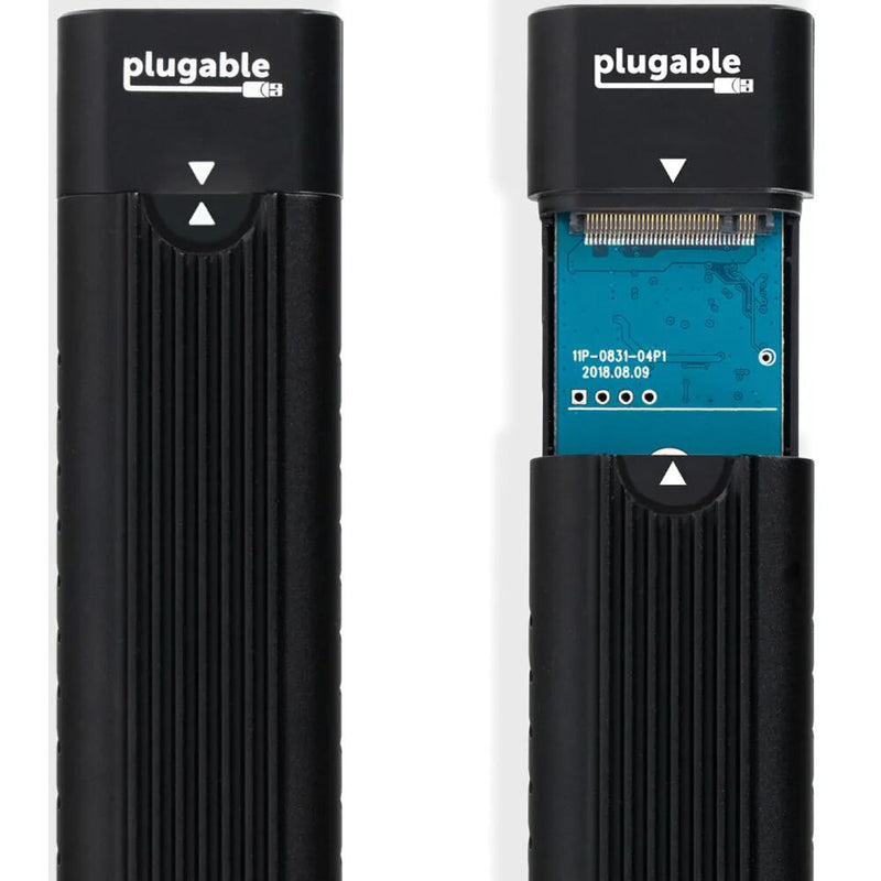 Plugable USB-A and C 3.2 Gen 2 M.2 NVMe Tool-Free Enclosure