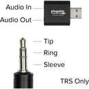 Plugable USB-A Audio Adapter with 3.5mm Input and Output