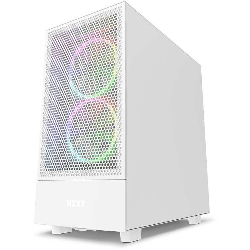 NZXT H5 Flow Compact Mid-Tower Airflow Case (White)