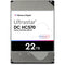 WD 22TB Ultrastar 7200 rpm SATA 3.5" Internal Data Center HDD (OEM Packaging)