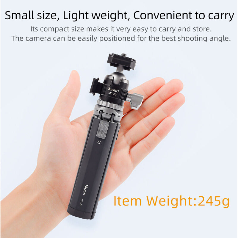 XILETU MC22 + XTD20 Mini Tripod with Ball Head