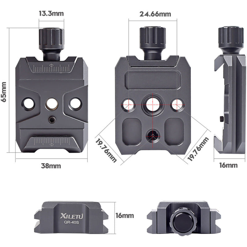 XILETU Arca-Style Quick Release Base Clamp