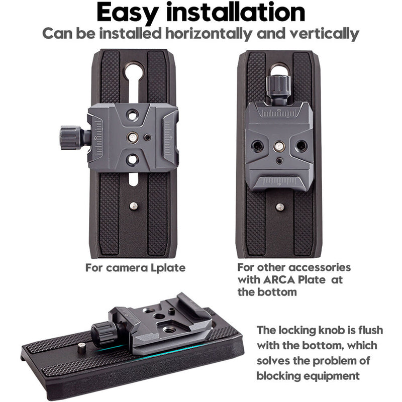 XILETU Arca-Style Quick Release Base Clamp
