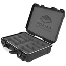 Foama N910 Case for 4 Sennheiser G4 Lav Lenses (Black with Black Insert)