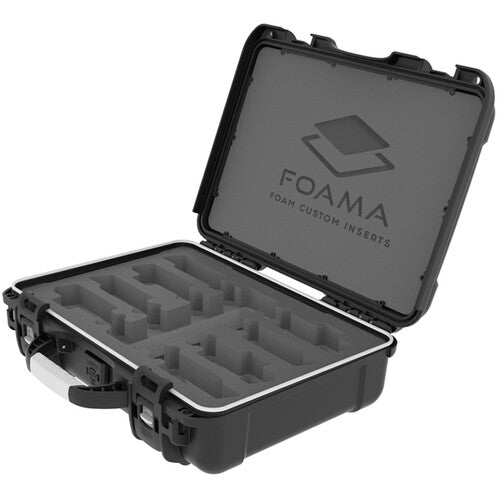 Foama N910 Case for 4 Sennheiser G4 Lav Lenses (Black with Black Insert)