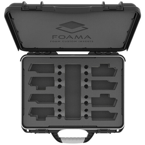 Foama N910 Case for 4 Sennheiser G4 Lav Lenses (Black with Black Insert)