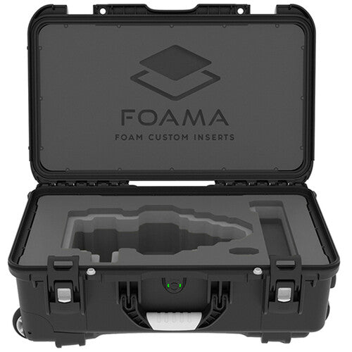 Foama Wheeled Carry-On Hard Case for Fujinon Premista 28-100mm T2.9 (Black Foam Insert)