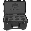 Foama Wheeled Hard Case for Set of Six Sigma Cine Lenses (Black Foam Insert)