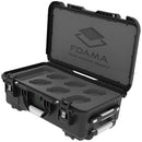 Foama N945 Case for Set of Six Leica R Lenses (Black with Black Insert)