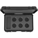 Foama N945 Case for Set of Six Leica R Lenses (Black with Black Insert)