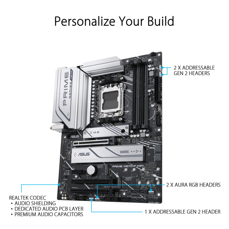 ASUS PRIME X670-P WIFI ATX Motherboard