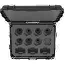 Foama Wheeled Hard Case for Set of Eight 15-55mm Zeiss Contax Lenses (Black Foam Insert)