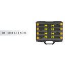 Foama N910 Case for 4 Sennheiser G4 Lav Lenses (Black with Black Insert)