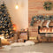 Westcott X-Drop Pro Fabric Backdrop (Christmas Tree and Fireplace, 8 x 8')